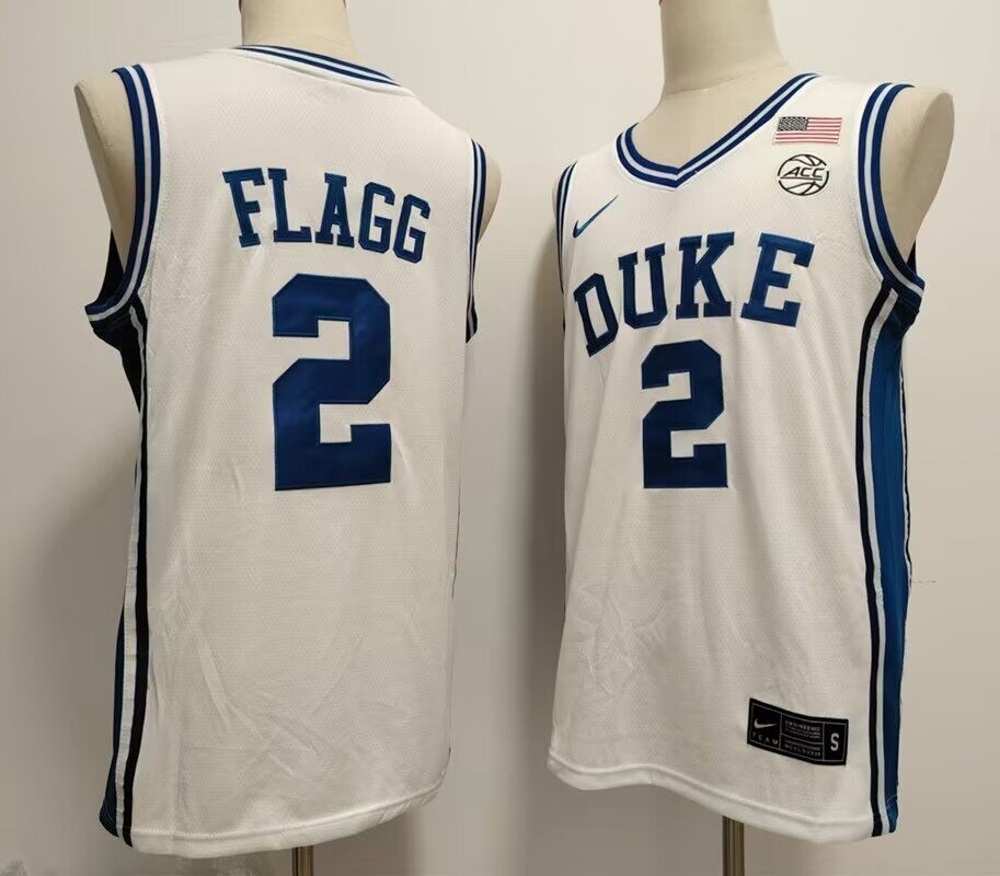 Men NCAA Duke Blue Devils College Basketball #2 Cooper Flagg white 2024 Nike jersey->indianapolis colts->NFL Jersey